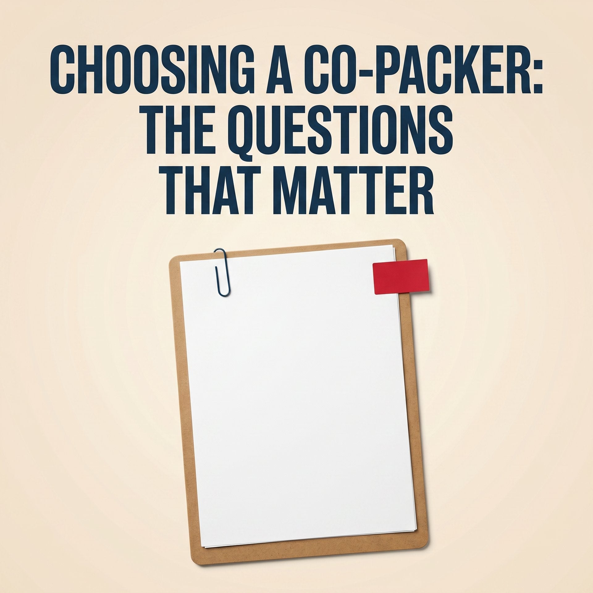 What Questions Should You Be Asking When Choosing a Co-packer?