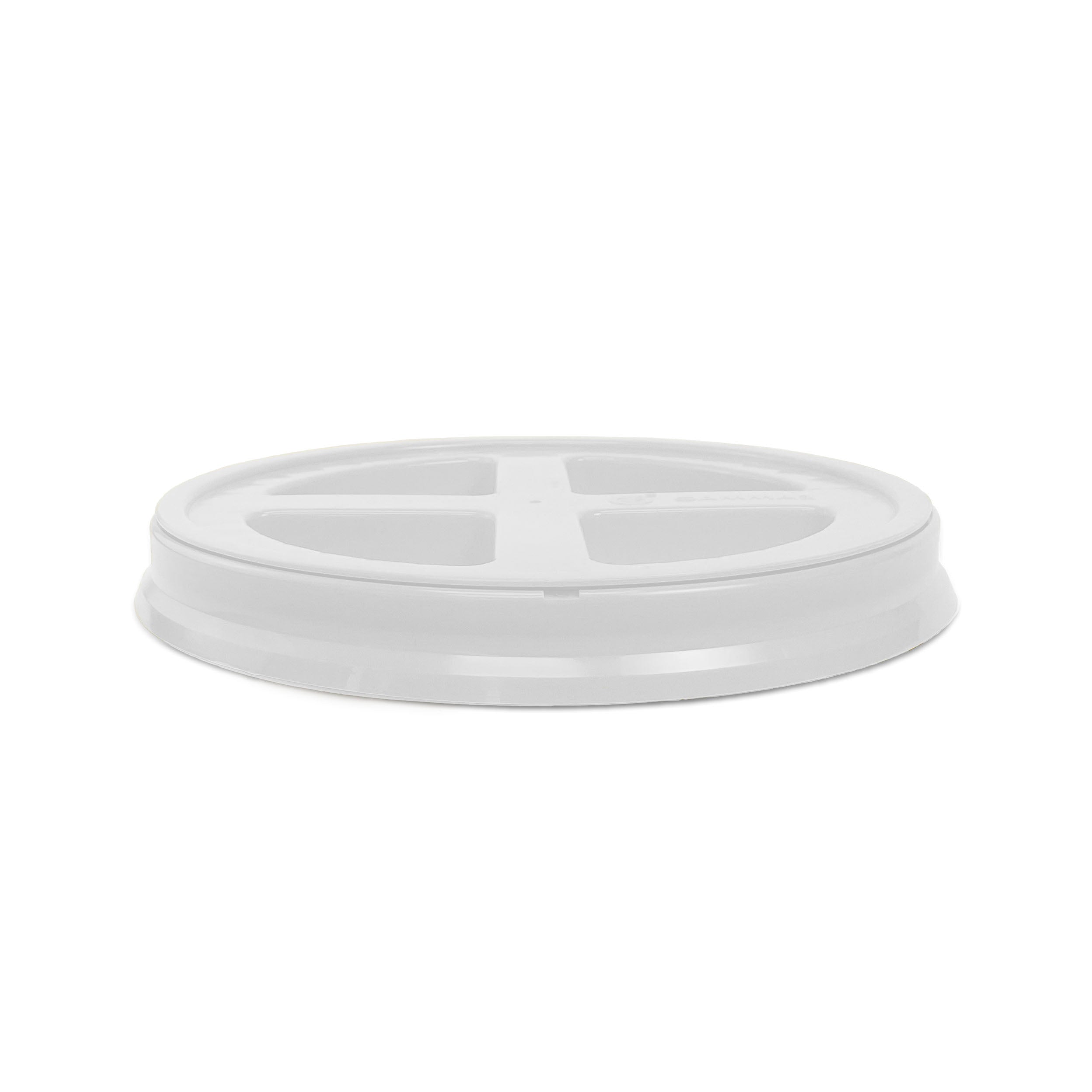 The BPA-Free Food-Grade Gamma Seal Lid for 3.5, 5, & 7 gallon buckets features four triangular sections on top and is shown from a side angle against a plain white background.