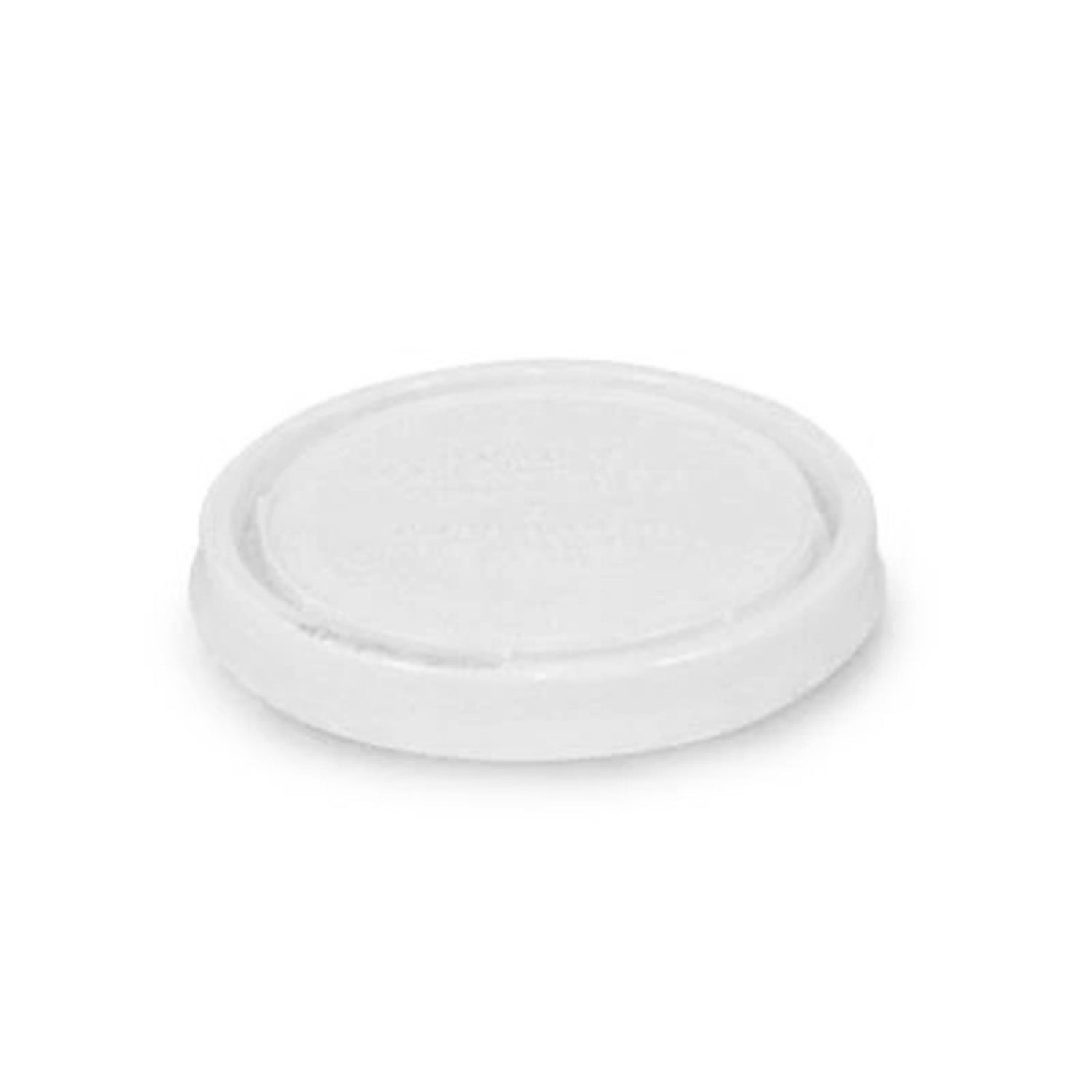 A BPA-Free Food-Grade Pry-Off Lid (L206PR), white and round plastic, is displayed against a plain white background.