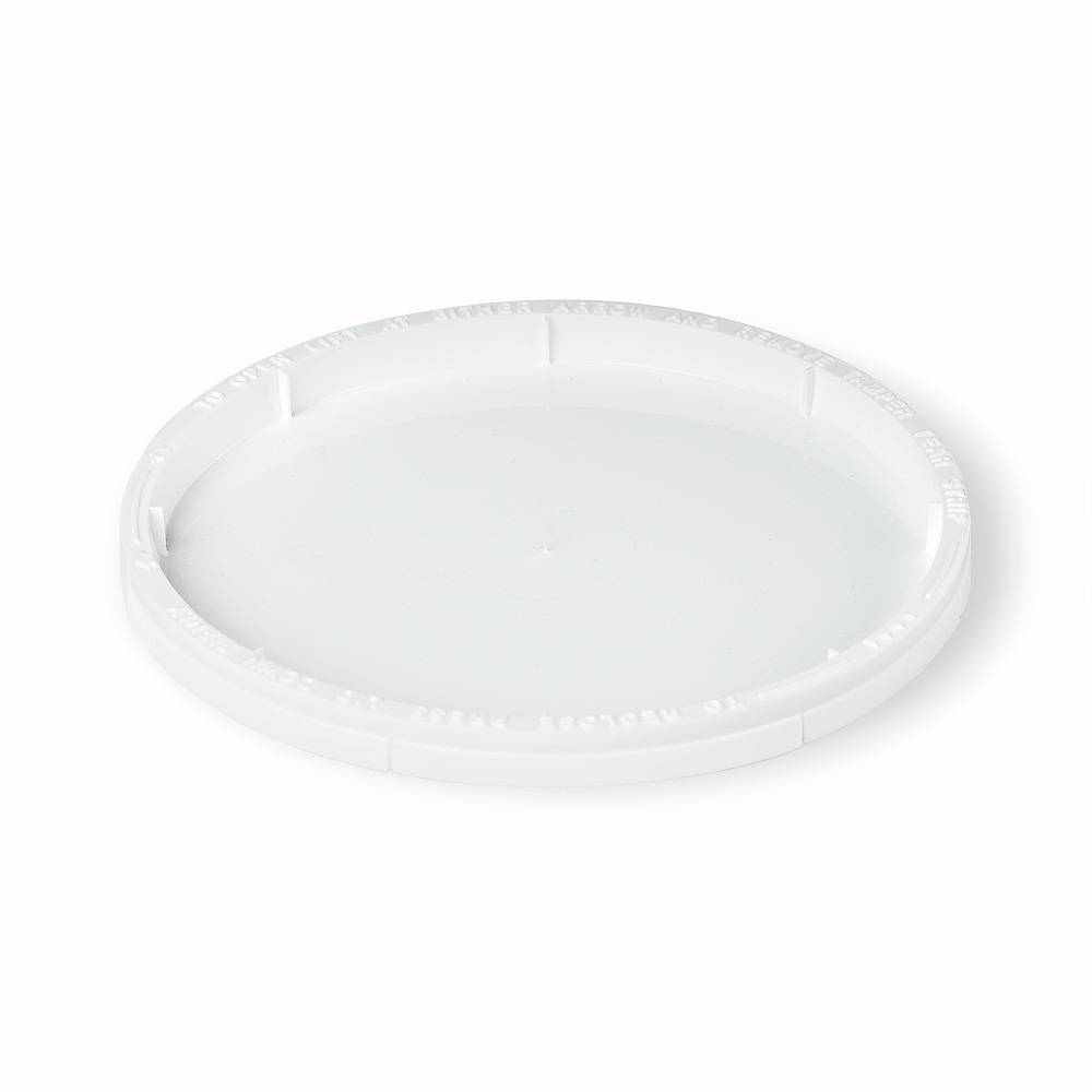 A BPA-Free Food-Grade Freezer-Safe Lid (L410 + L410RTR) from a case of 500-1000 is shown lying flat on a white background.