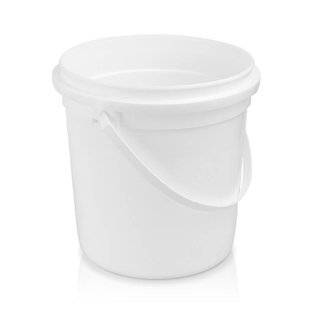 A 1 Gallon 51 Mil BPA-Free Food-Grade Pry-Off Bucket (T704128PRB) with handle, shown on a white background. Sold as a case of 90.