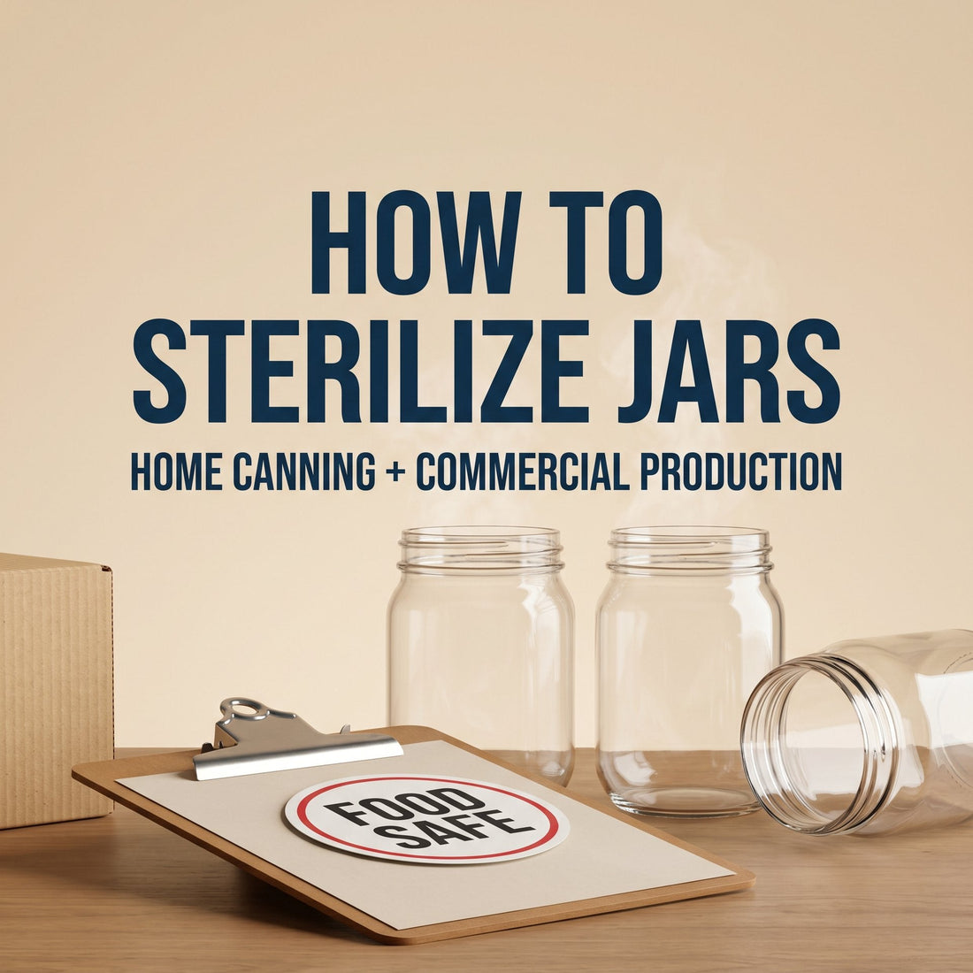 How to Sterilize Jars: Home Canning + Commercial Guide