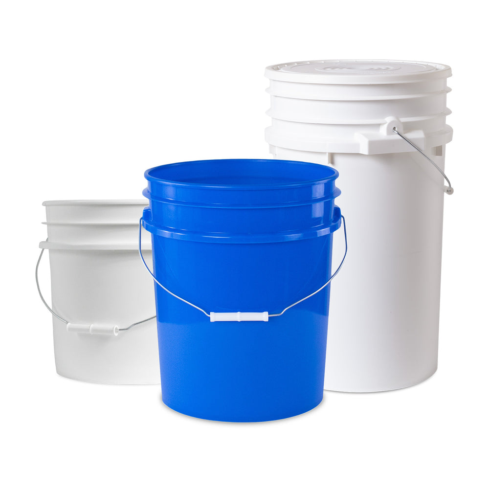 3 - 7 Gallon Buckets & Pails