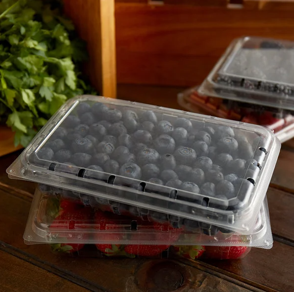 11 oz. Clear Vented Clamshell Produce / Berry Container