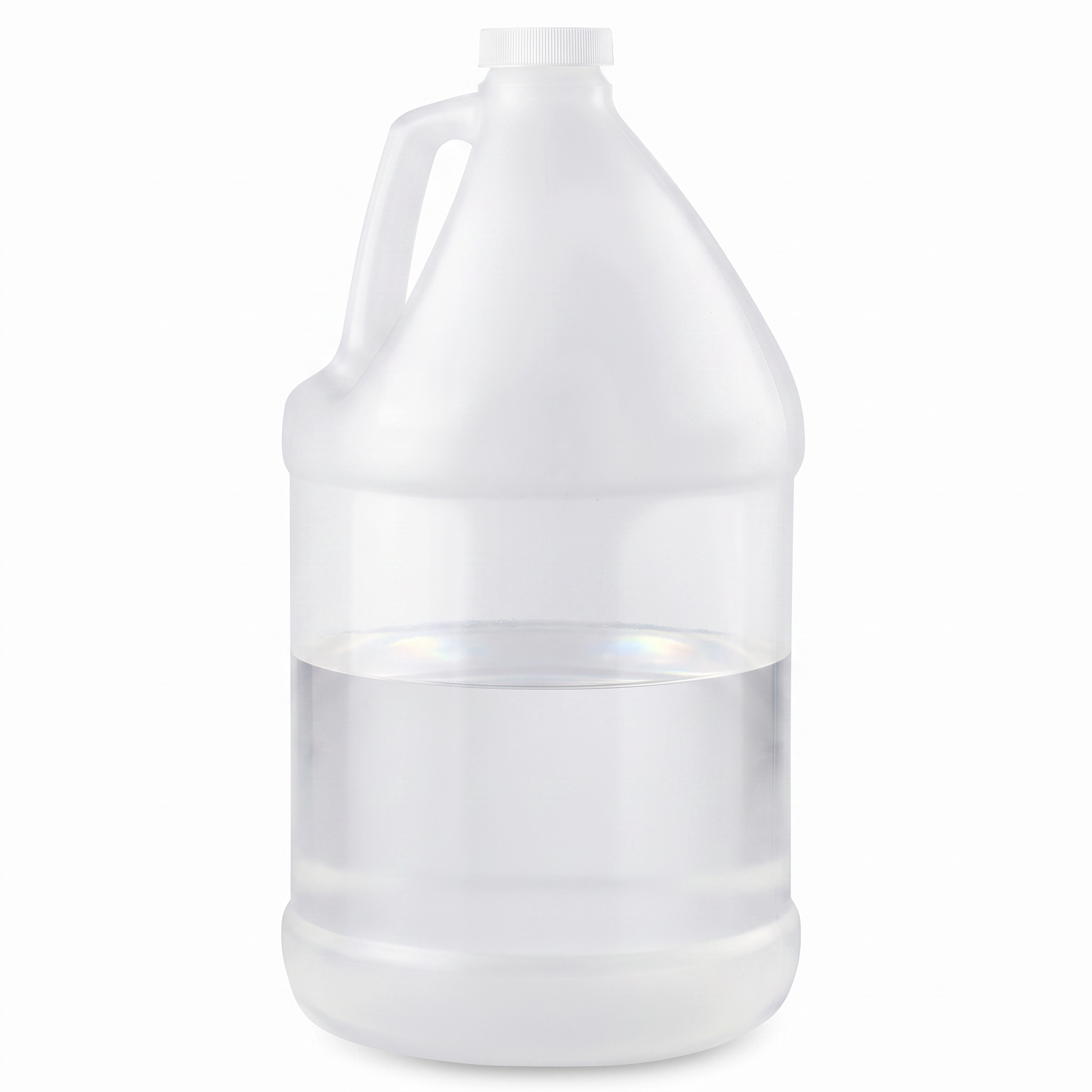 1 Gallon Plastic Jug with Cap Natural HDPE