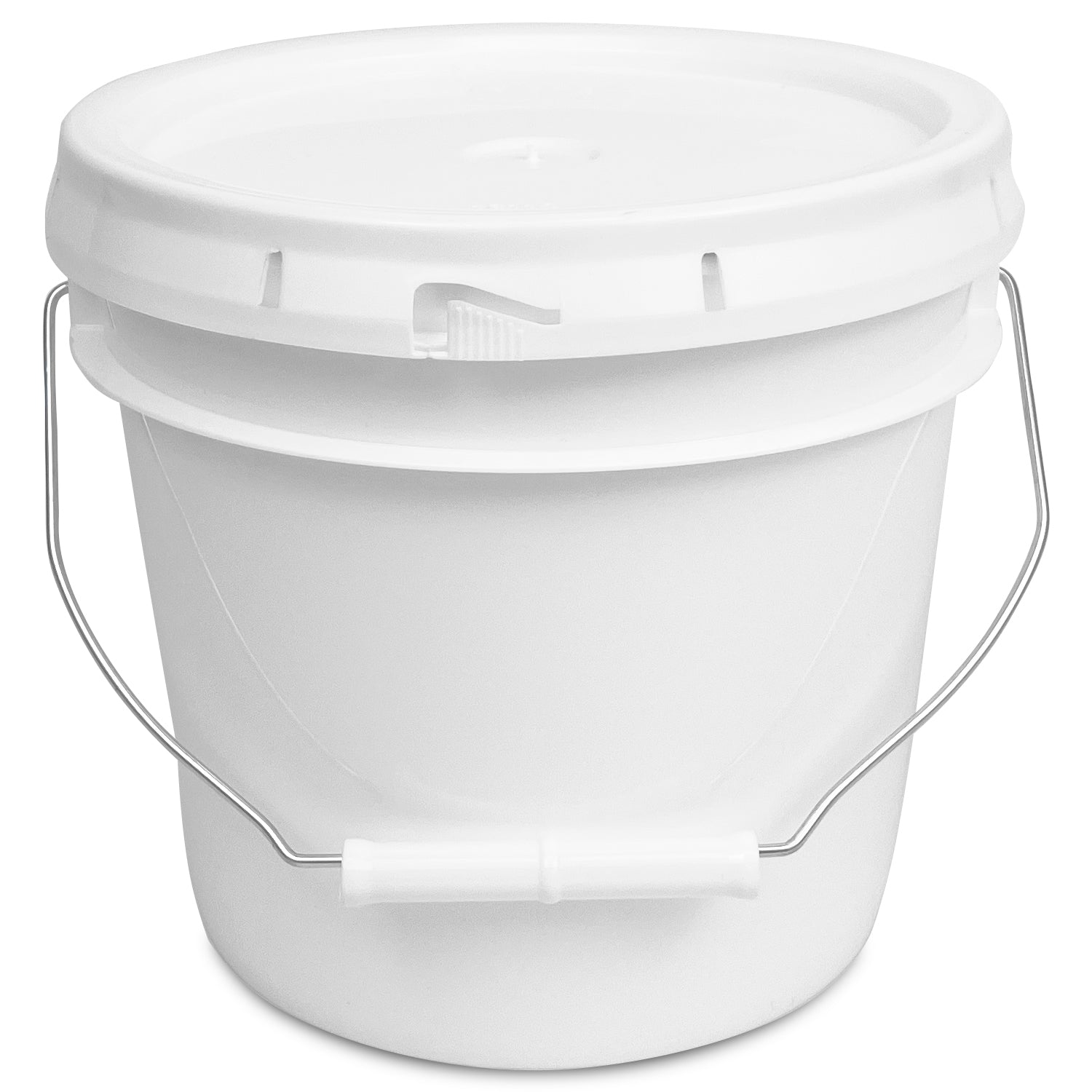 White 1 Gallon 70 Mil Industrial Bucket - 1 Count