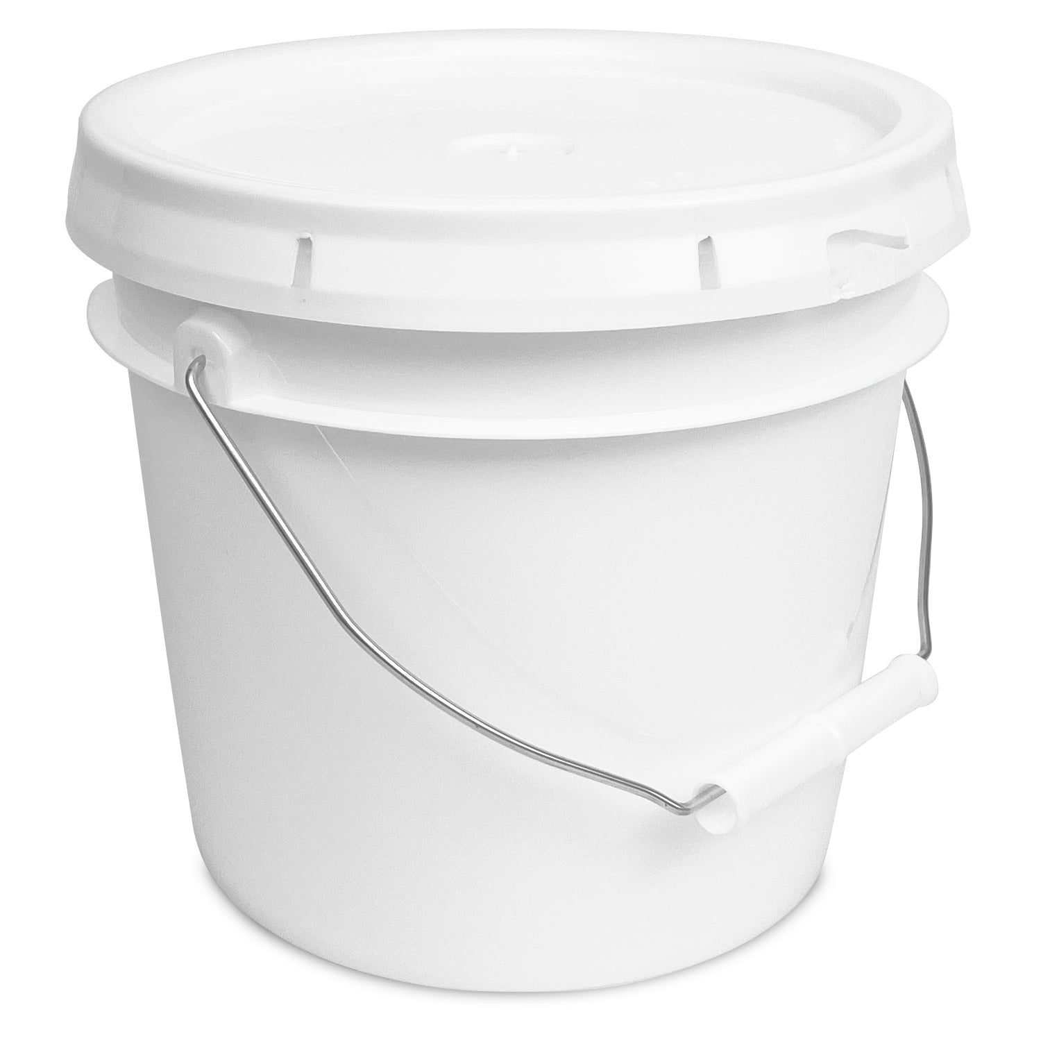 White 1 Gallon 70 Mil Industrial Bucket - 1 Count