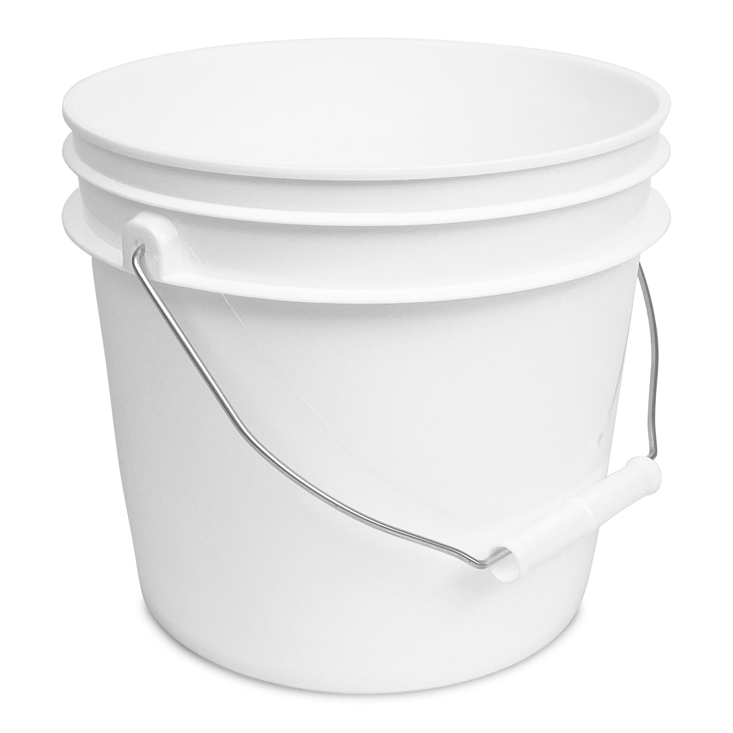 White 1 Gallon 70 Mil Industrial Bucket - 1 Count