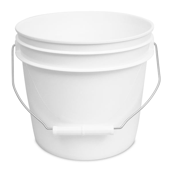 White 1 Gallon 70 Mil Industrial Bucket - 1 Count