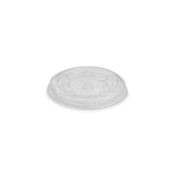 BPA Free Food Grade Transparent 1 oz. Portion Cup Lids - Case of 500