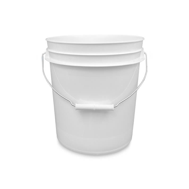A 2.5 Gallon 55 Mil BPA-Free Food-Grade Bucket with a metal handle and plastic grip, shown against a white background. This listing is for a pallet of 300 buckets.