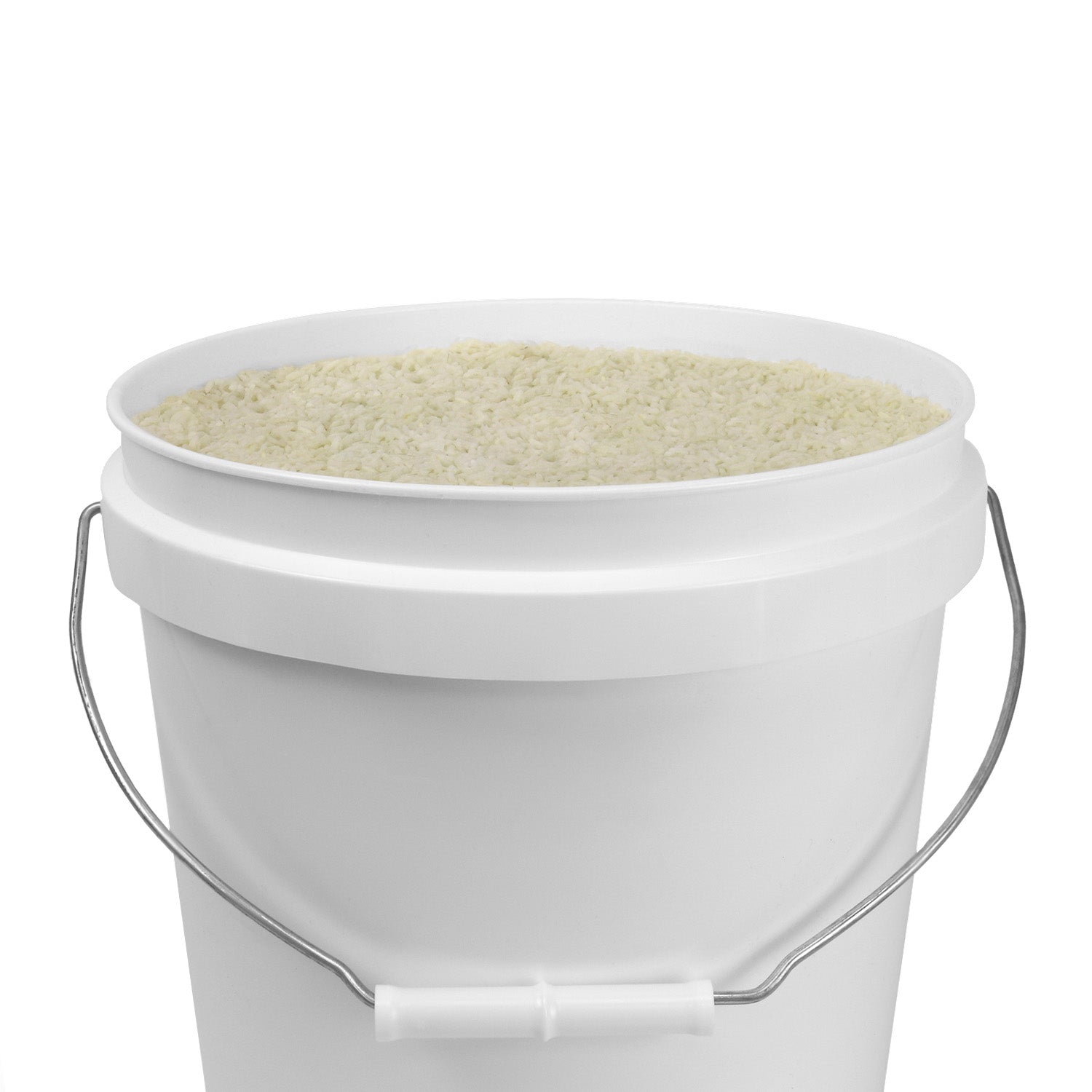 White 2 Gallon 70 Mil Industrial Bucket - 1 Count