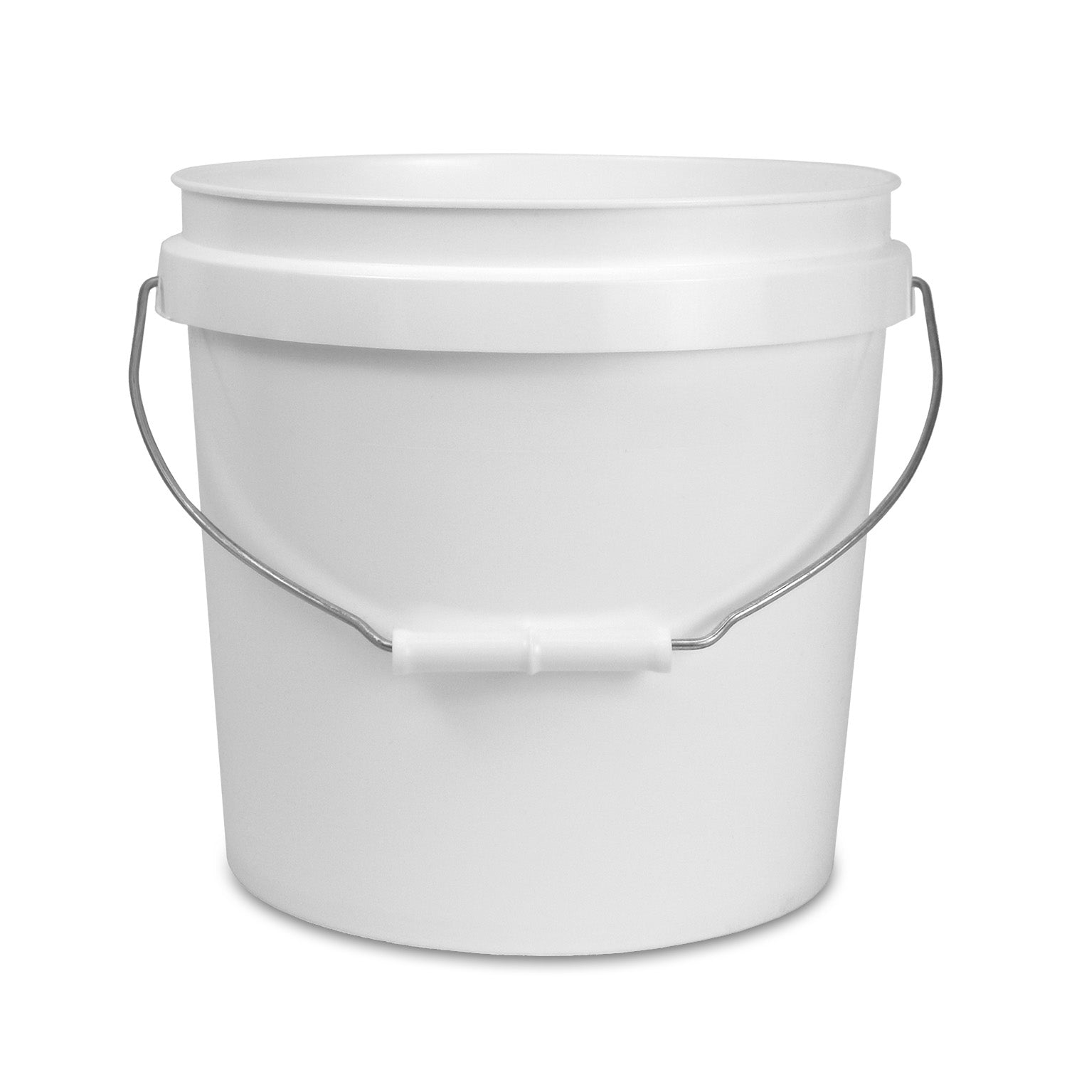 White 2 Gallon 70 Mil Industrial Bucket - 1 Count