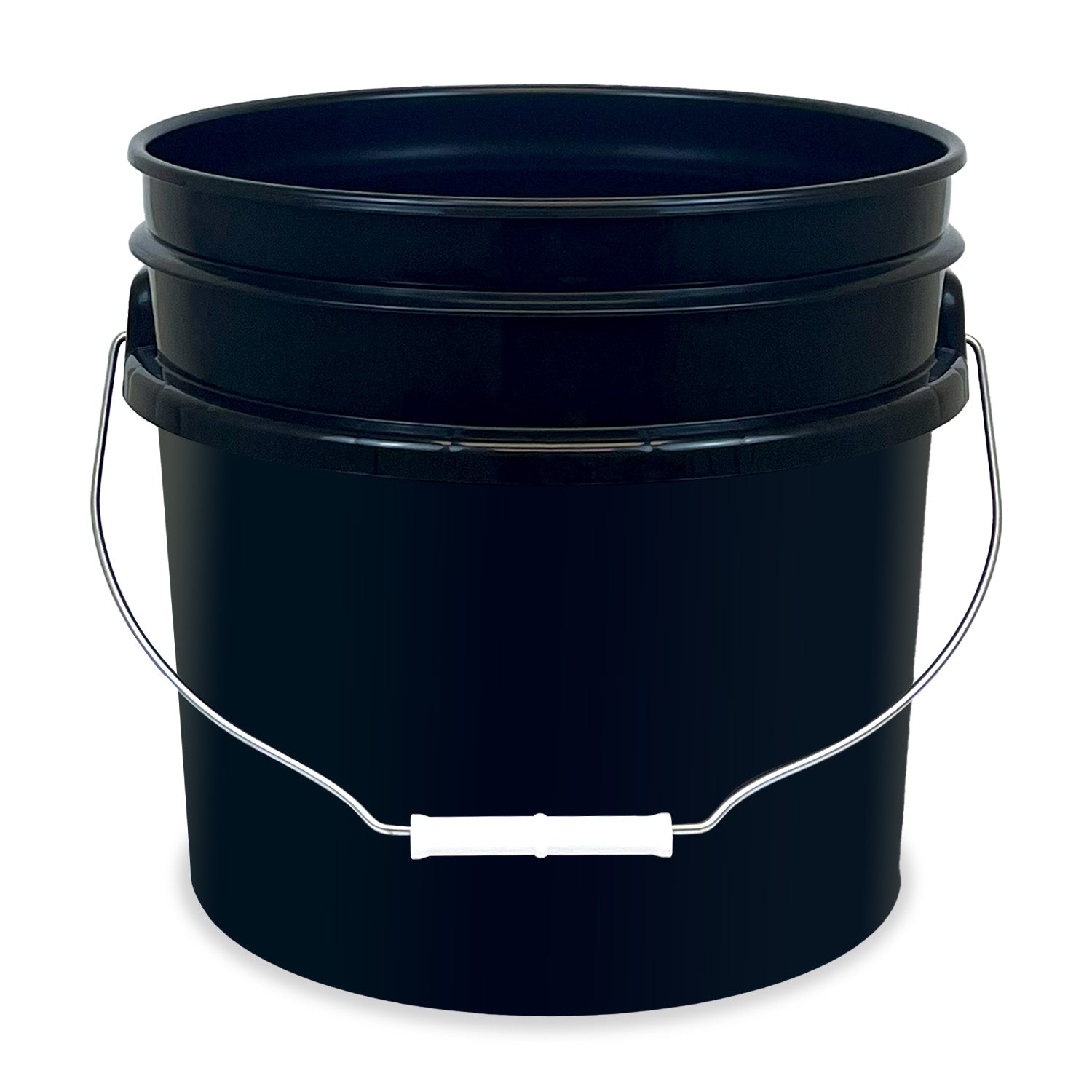 A 3.5 Gallon 90 Mil BPA-Free Food-Grade Bucket with a wire handle and white plastic grip, shown against a white background.