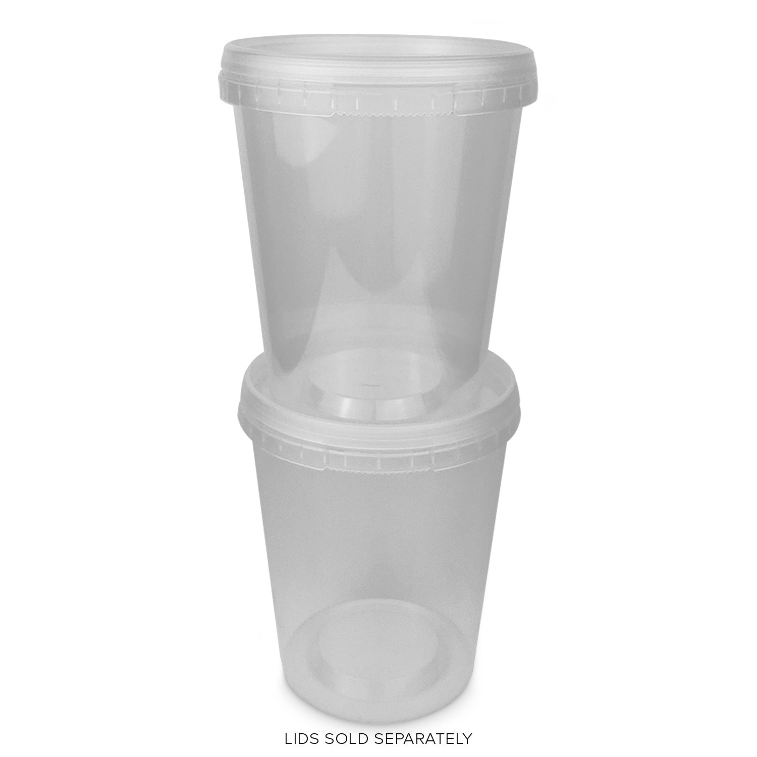 Tamper-Resistant 32 oz. Container - BPA Free, Food Grade – Case of 250