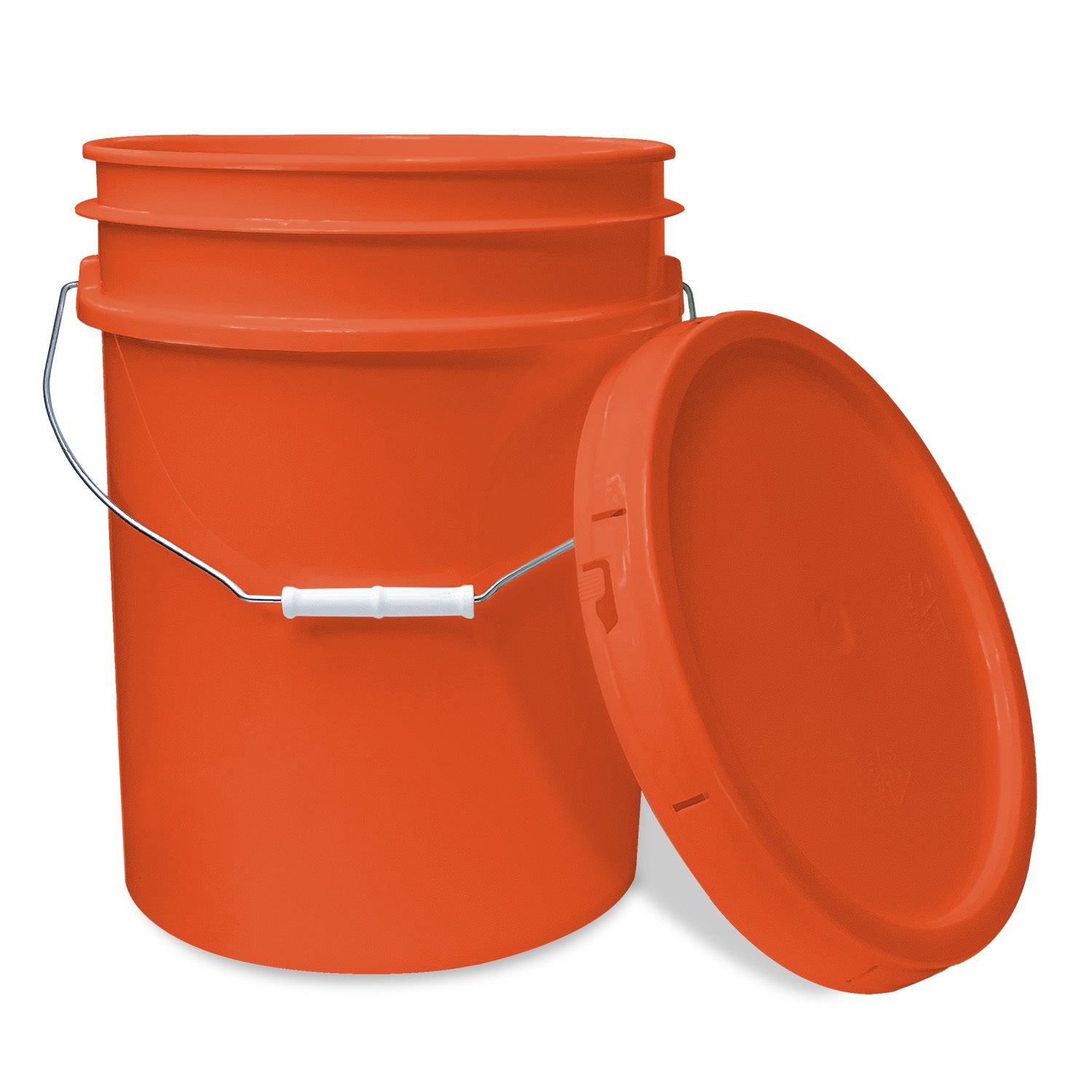 5 Gallon Food-Grade Bucket with Gasketed Tear Strip Lid - 5 Pack (FREE SHIPPING*)