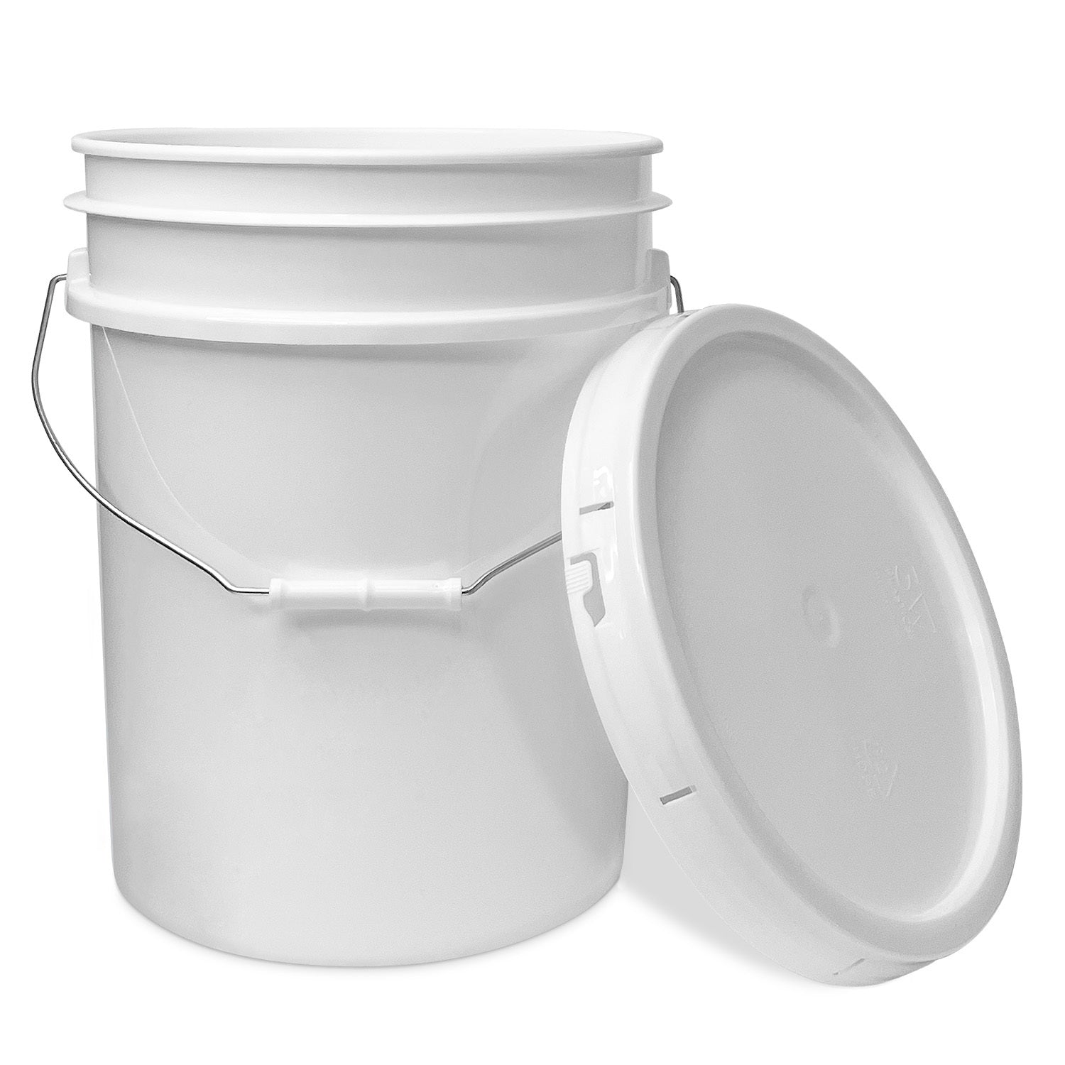 5 Gallon Food-Grade Bucket with Gasketed Tear Strip Lid - 5 Pack (FREE SHIPPING*)