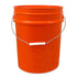 orange 5 gallon bucket