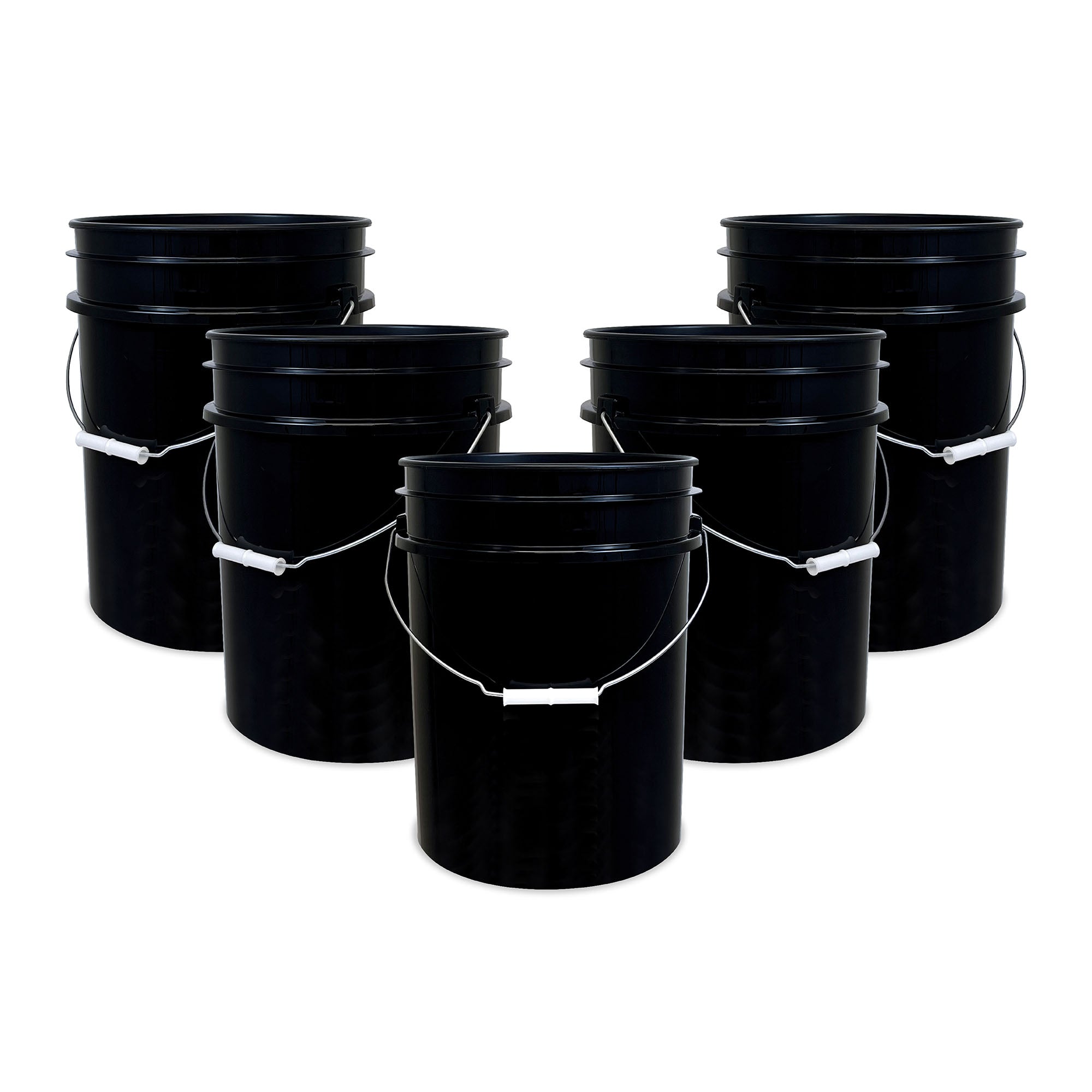 5 Gallon 90 Mil BPA-Free Food-Grade Bucket - 5 Pack