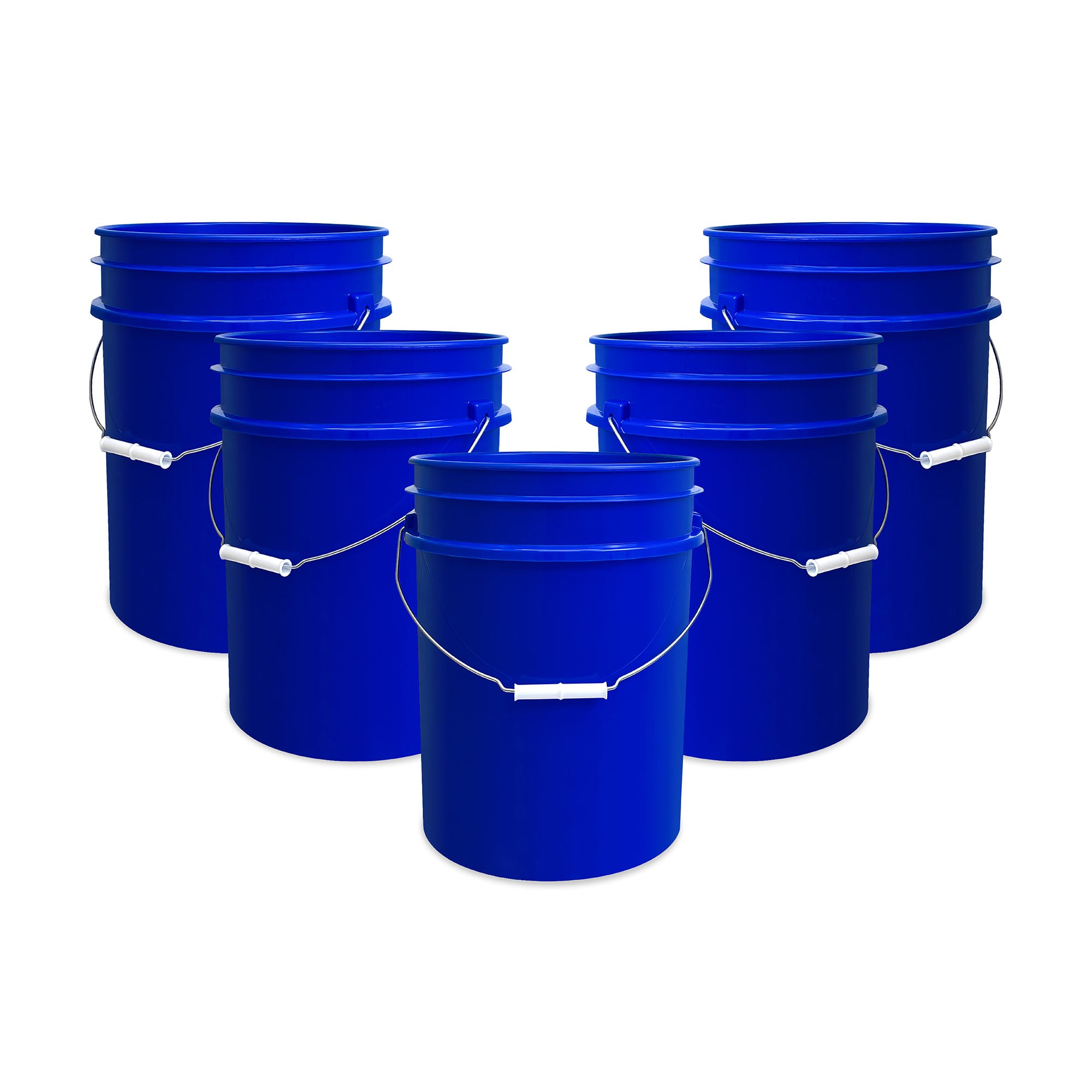 5 Gallon 90 Mil BPA-Free Food-Grade Bucket - 5 Pack