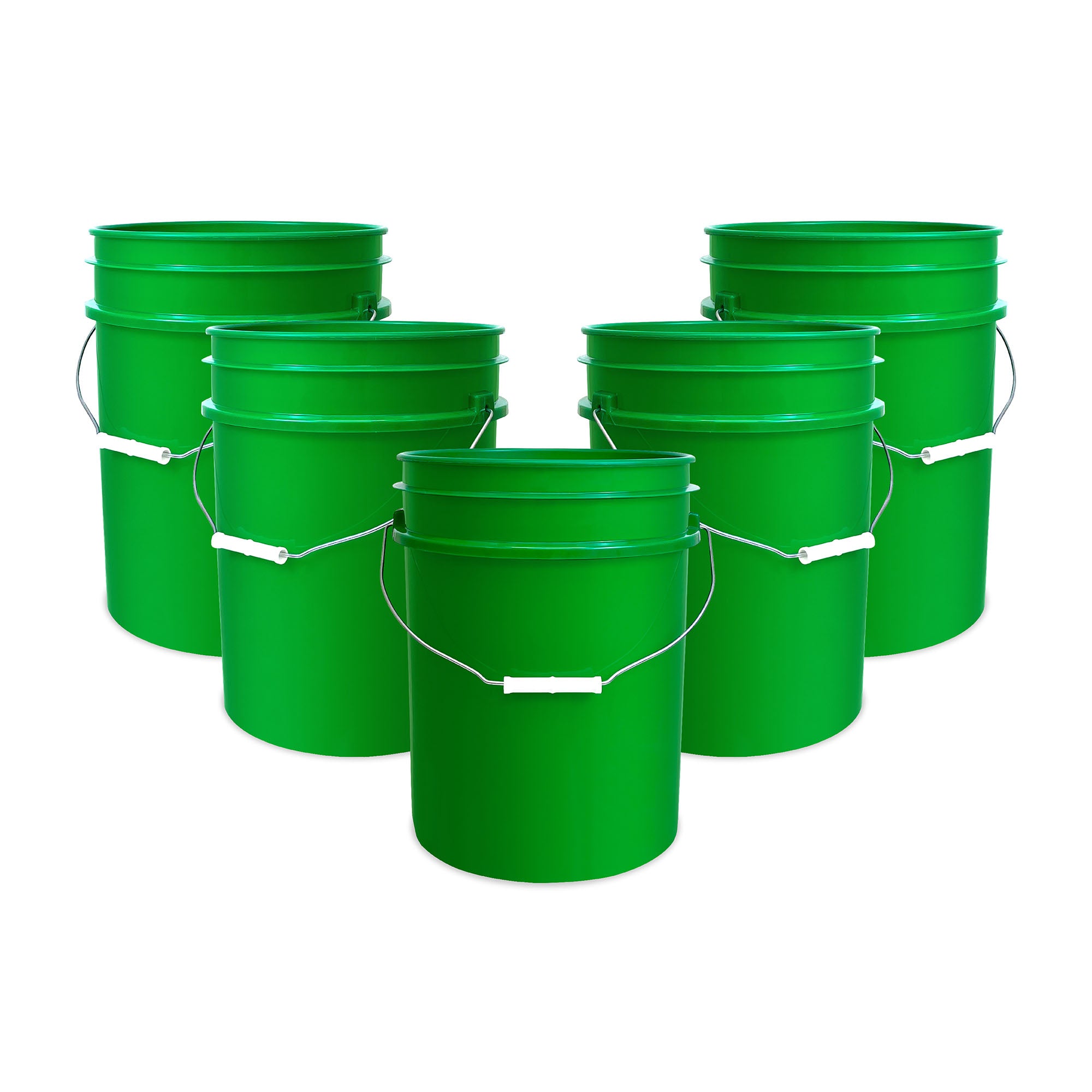 5 Gallon 90 Mil BPA-Free Food-Grade Bucket - 5 Pack