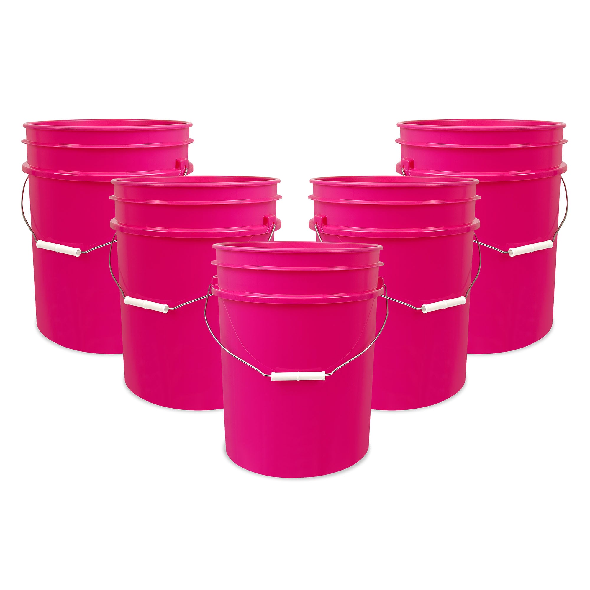 5 Gallon 90 Mil BPA-Free Food-Grade Bucket - 5 Pack