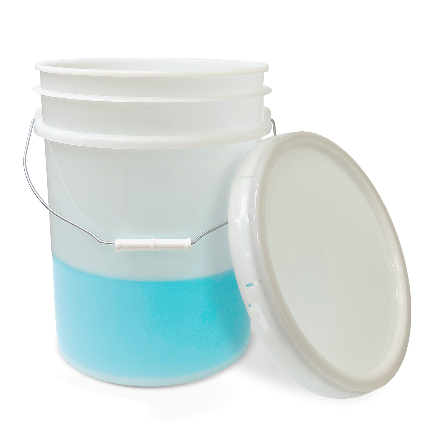 5 Gallon Food-Grade Bucket with Gasketed Tear Strip Lid - 5 Pack (FREE SHIPPING*)