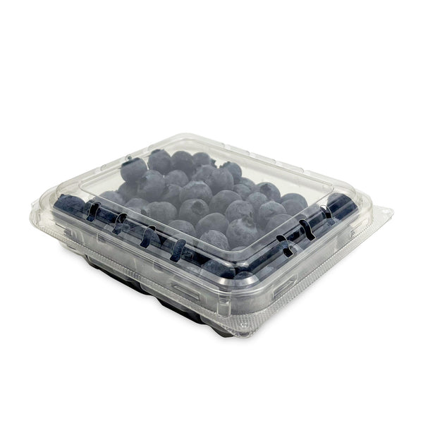 6 oz. Clear Vented Clamshell Produce / Berry Container - Case of 552