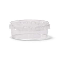 8 oz BPA-Free Food-Grade UniPak Tamper-Evident Round Container (T40408UPTRCP) - Case of 500