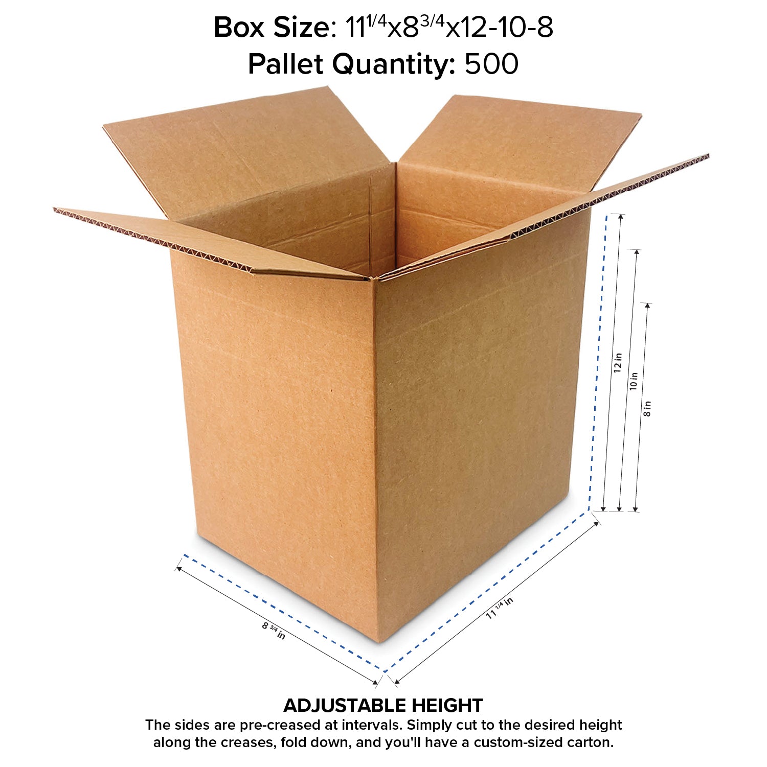 ECT32C Corrugated Boxes - Multiple Sizes - Pallet Quantity