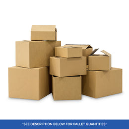 32 ECT-C Rated Corrugated Boxes - Pallet Quantities - Multiple Sizes - Case of 25