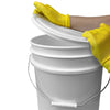 White 5 Gallon Food-Grade Bucket with White Easy Off Lid - 5 Pack (FREE SHIPPING*)
