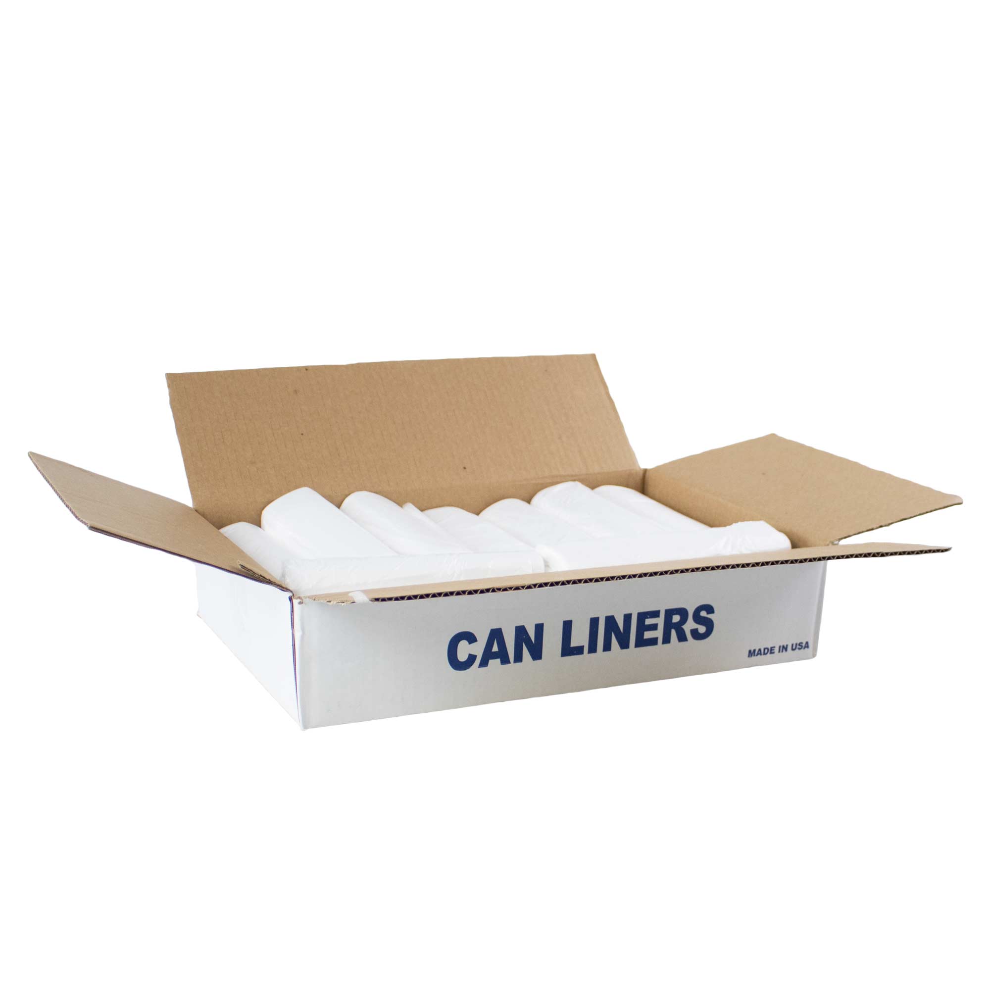 HDPE Liners-20-30 Gallon Natural Trash Bags 30x37 10 Micron (H303710N)