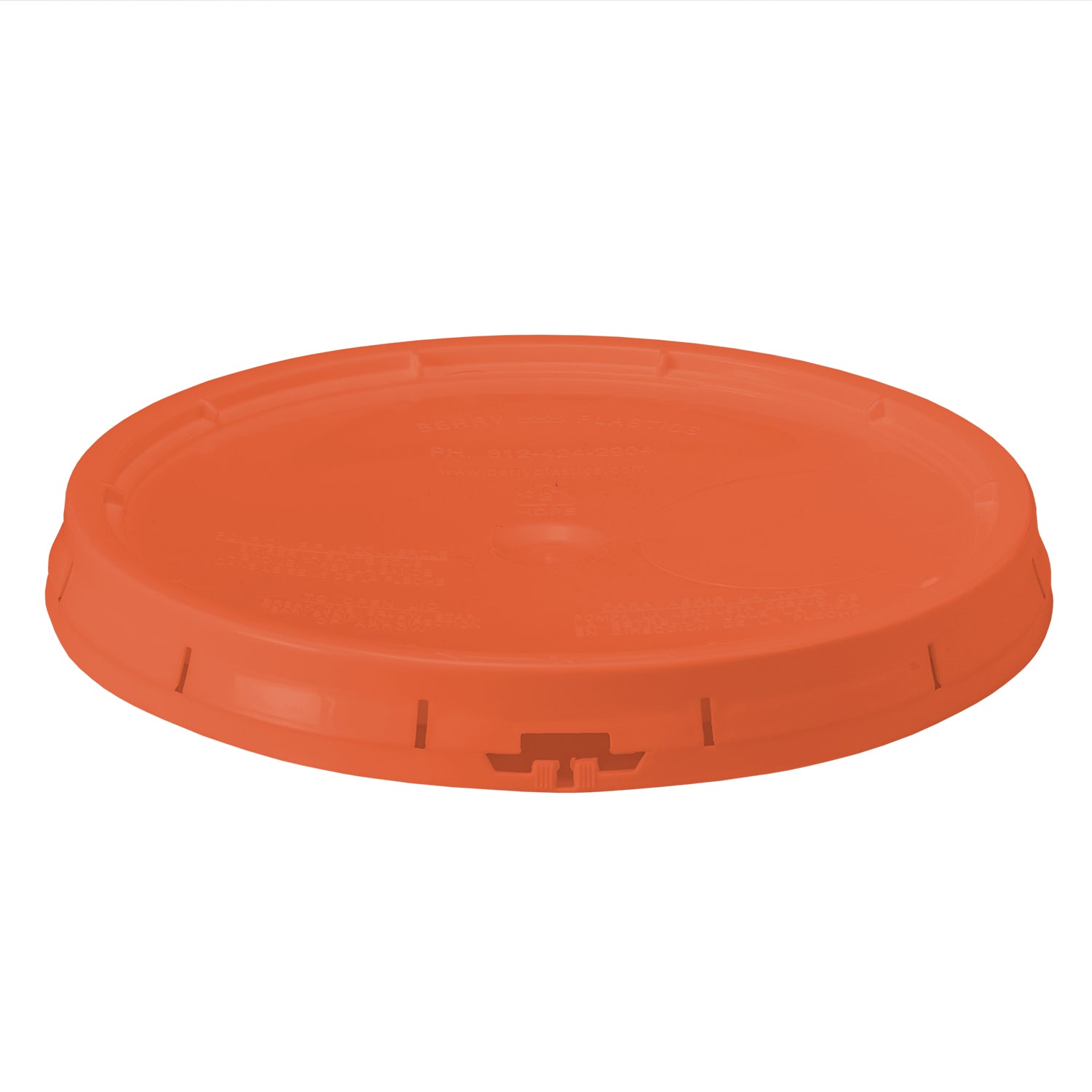 Orange Gasketed Tear Strip Lid BPA Free Food Grade