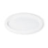 A BPA-Free Food-Grade Freezer-Safe Lid (L410 + L410RTR), shown in plain white plastic with a smooth surface and slightly raised rim, is displayed on a white background. Sold as a case of 1000.
