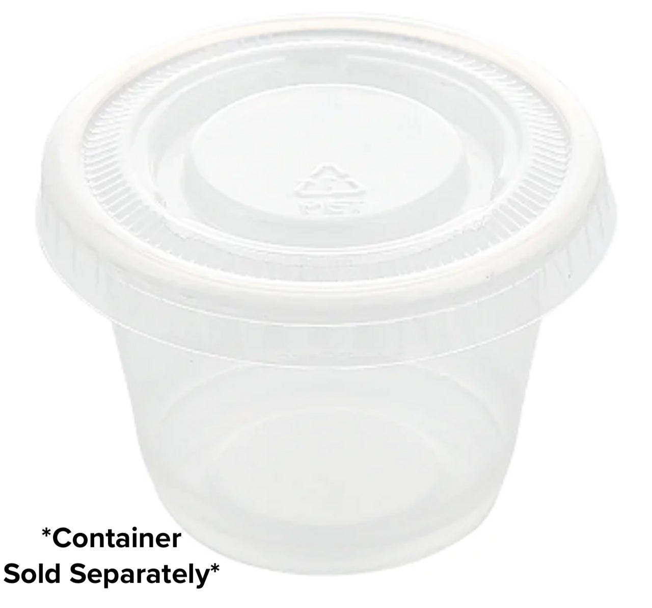 BPA Free Food Grade Transparent 1 oz. Portion Cup Lids