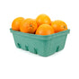 1.5 Quart (48 oz.) Green Molded Pulp Berry/Produce Basket - Case of 200