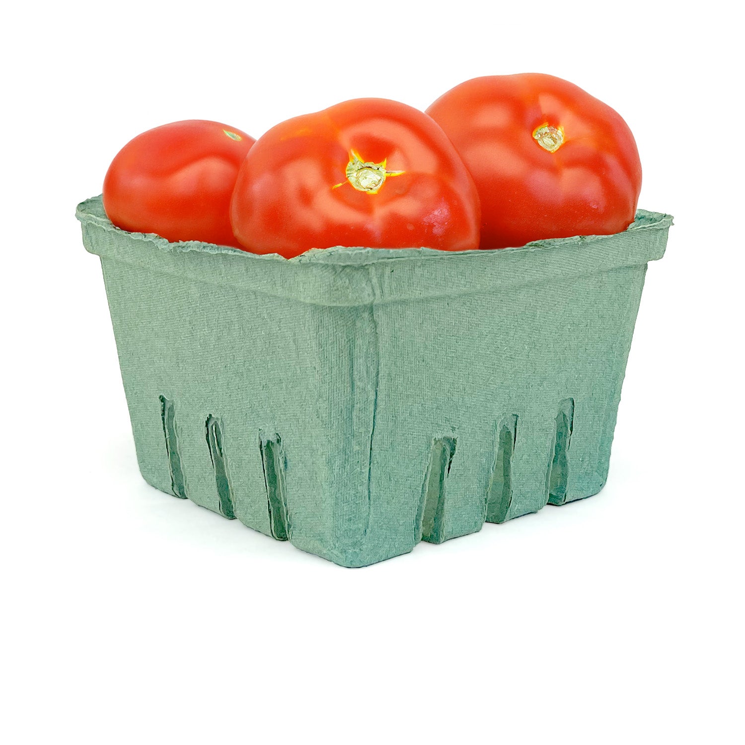 EcoChoice 1 Qt. Green Molded Pulp Berry / Produce Basket - Case of 250