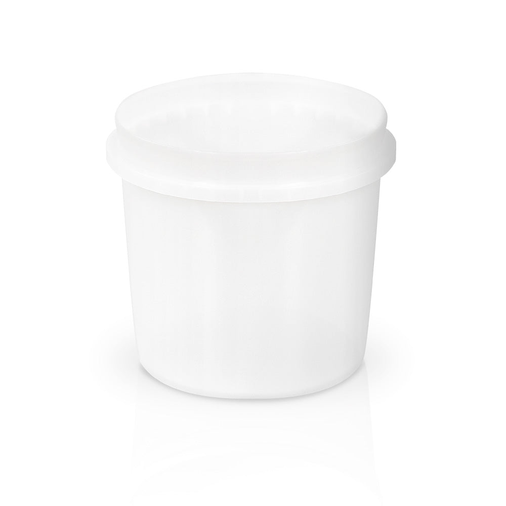 A 1/4 Gallon (32 oz.) BPA-Free Food-Grade Vapor Lock Pry-Off Container (T41132VL) with matching lid, shown on a clean white background. Case of 250.