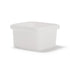 The 32 oz. BPA-Free Food-Grade SelecTE Tamper-Evident Square Clear Container (T5X532IMLCP) with matching lid is shown on a white background. Sold as a case of 408.