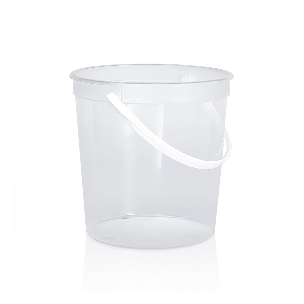 thumbnail image 2 of 1L White Plastic Bucket With T/E Lid - LTD 2 of 9