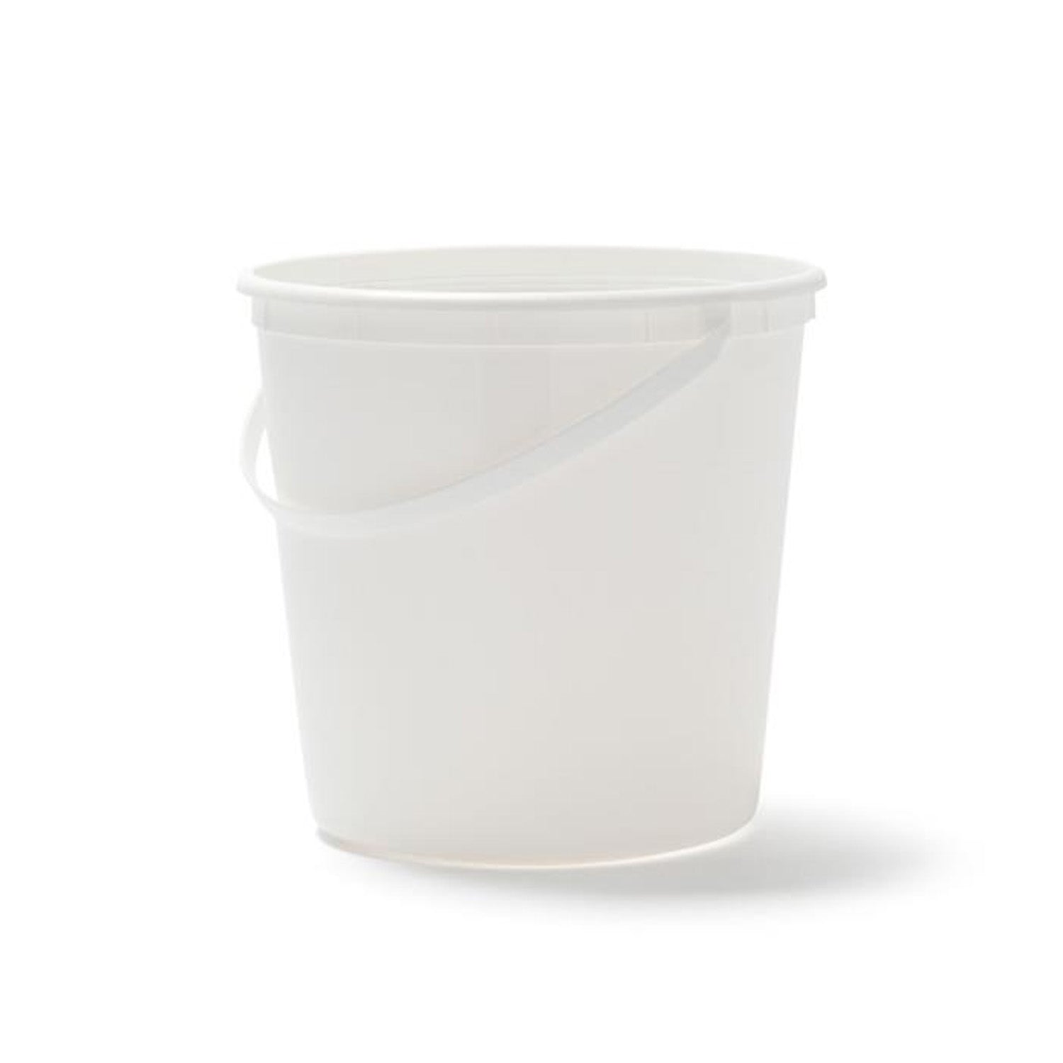 A 1.5 Gallon BPA-Free Food-Grade Bucket (T811190B) with a handle, shown on a white background. Comes in a case of 100.