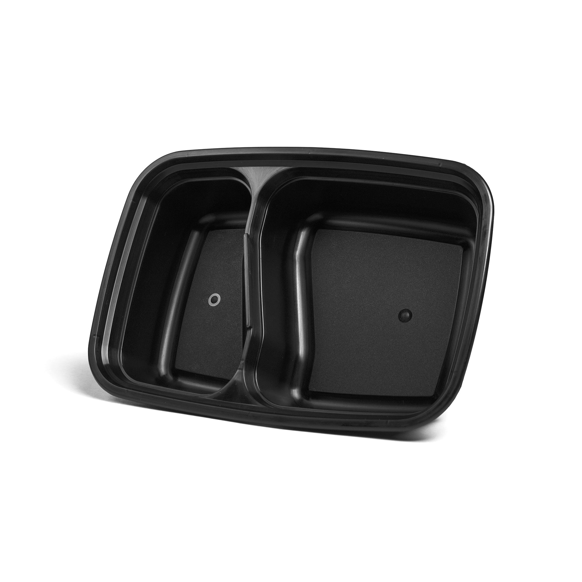 32 oz Rectangular 2-Compartment Take-out Container - Case of 50