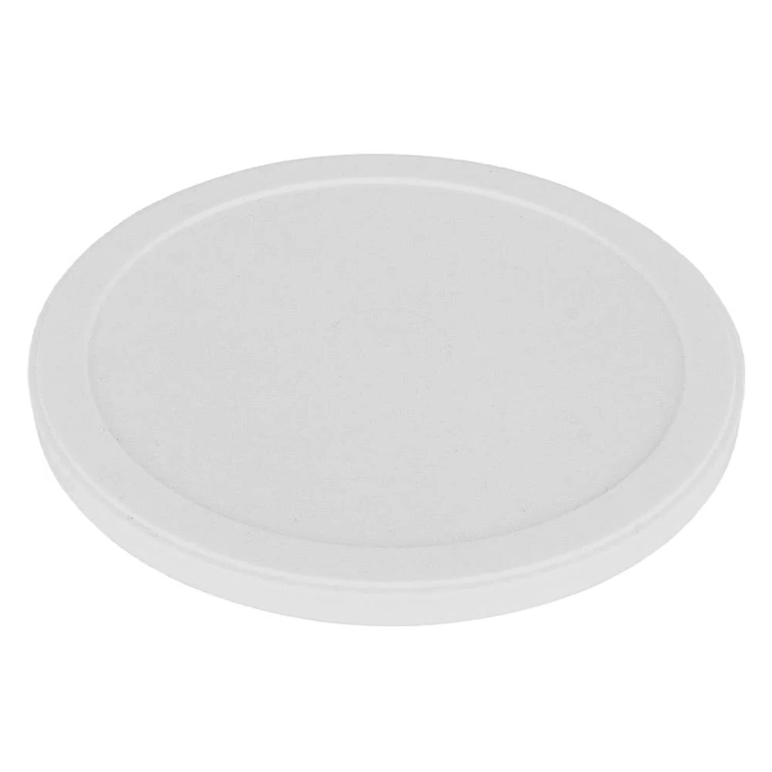 A round, flat, white BPA-Free Food-Grade Single Seal Lid (L409) from a case of 1500 is shown against a plain white background.