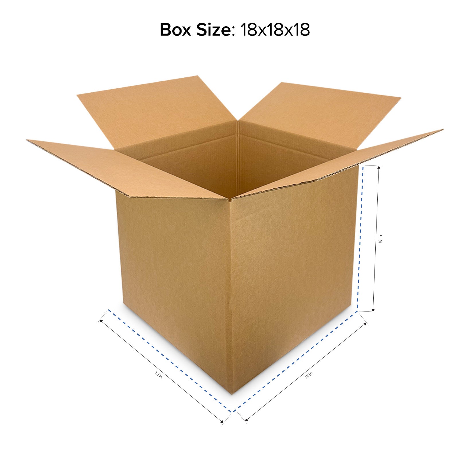 18x18x18 Corrugated Boxes (32 ECT-C) - 10 Pack