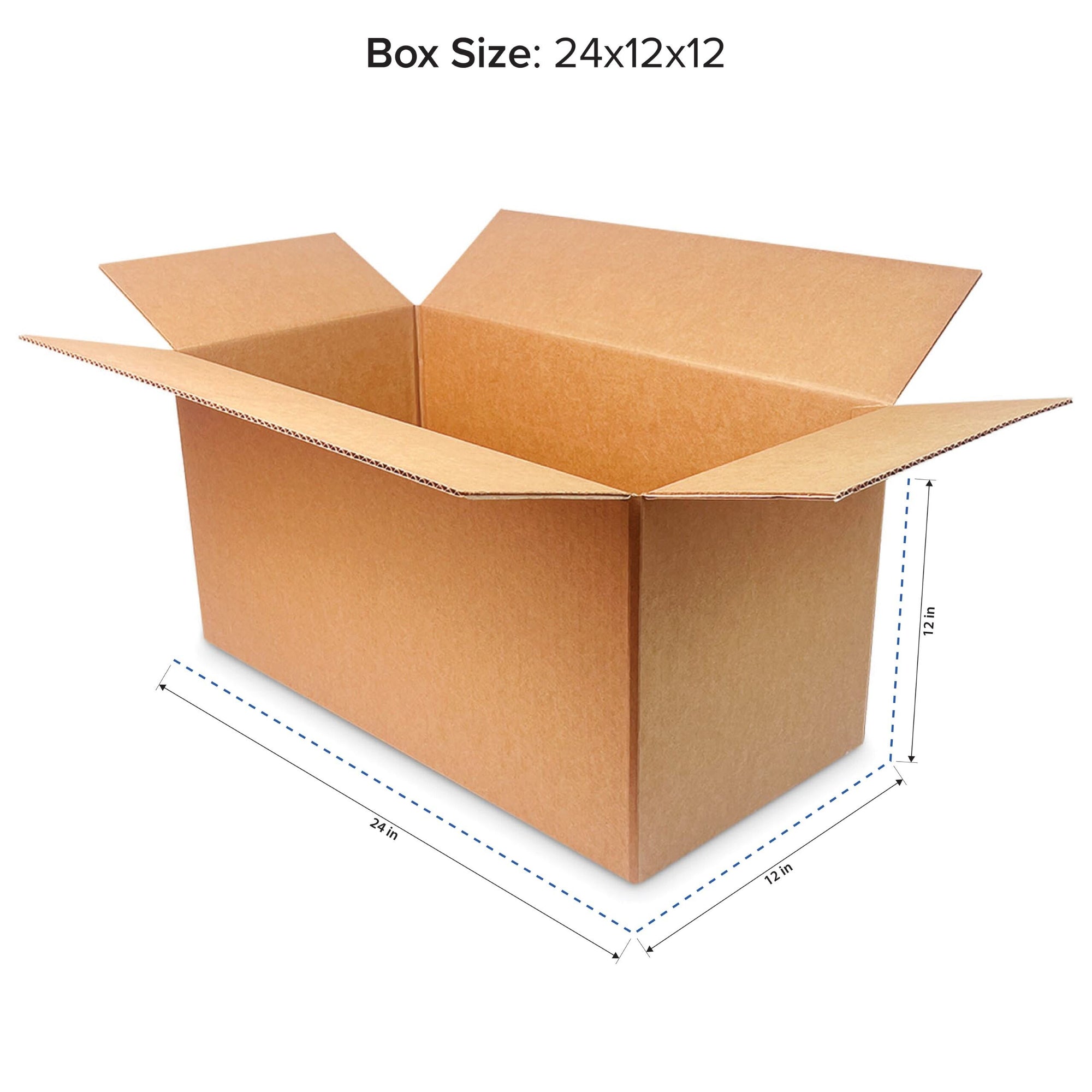 20x12x12 Corrugated Boxes (32 ECT-C) - 25 Pack