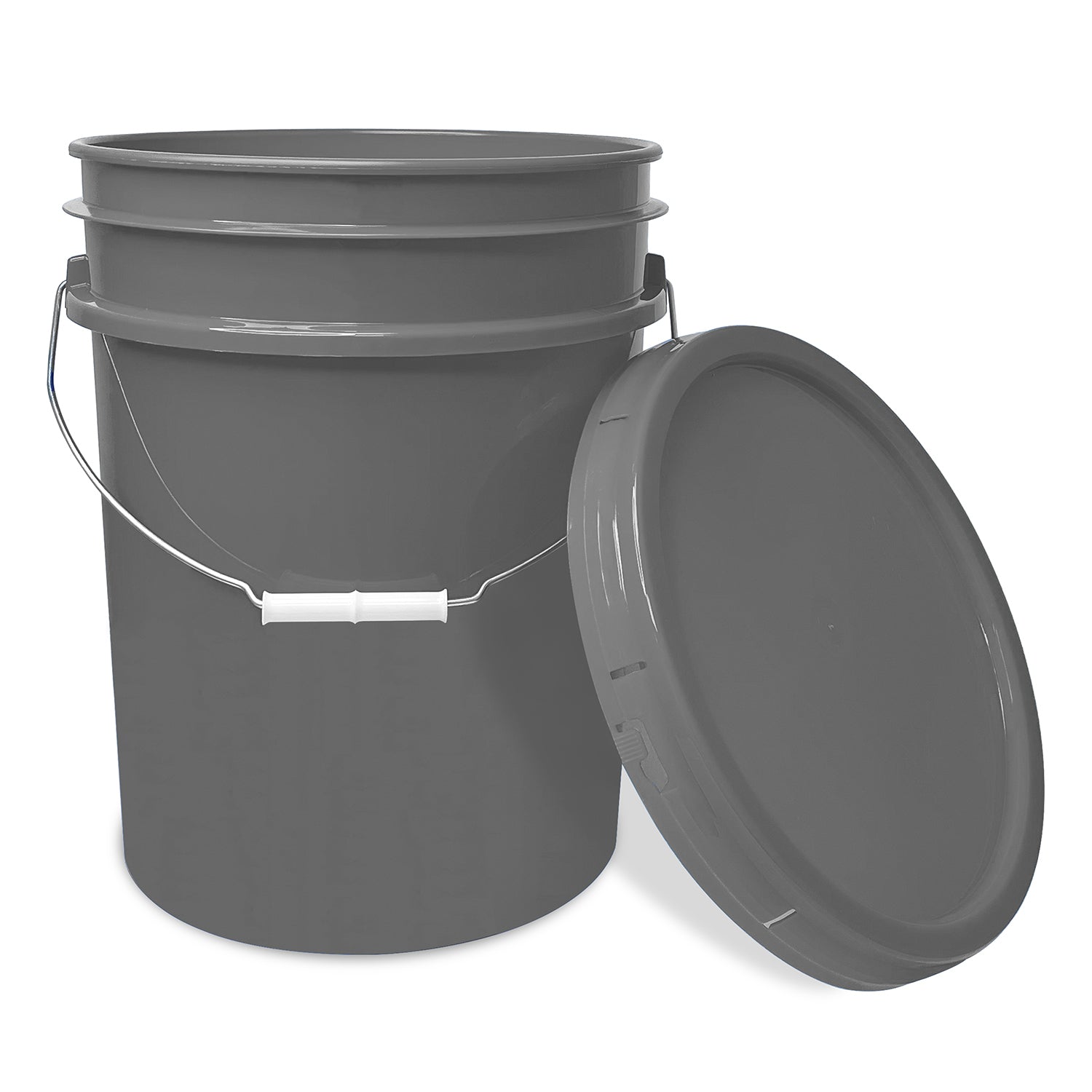 5 Gallon Food-Grade Bucket with Gasketed Tear Strip Lid - 5 Pack (FREE SHIPPING*)