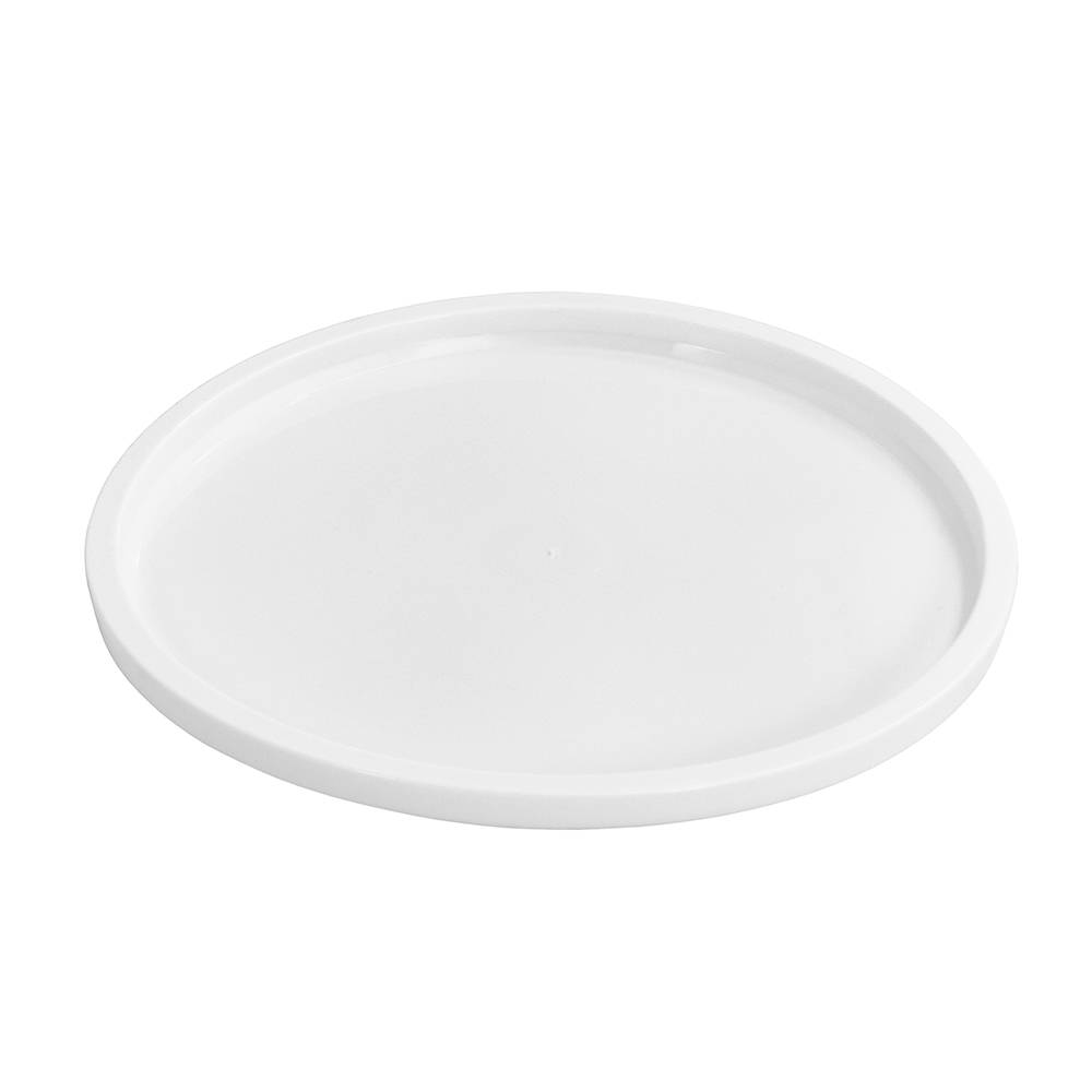 A BPA-free, food grade L801 round lid with a slightly raised rim, shown against a white background. Case of 100-150.