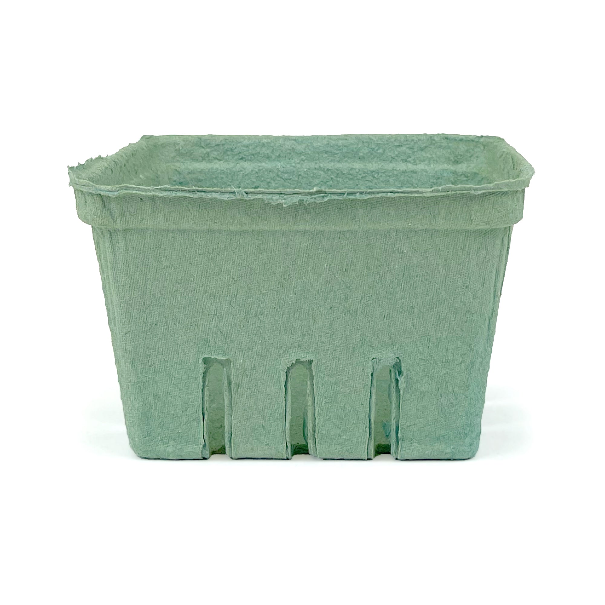 EcoChoice 1 Qt. Green Molded Pulp Berry / Produce Basket - Case of 250