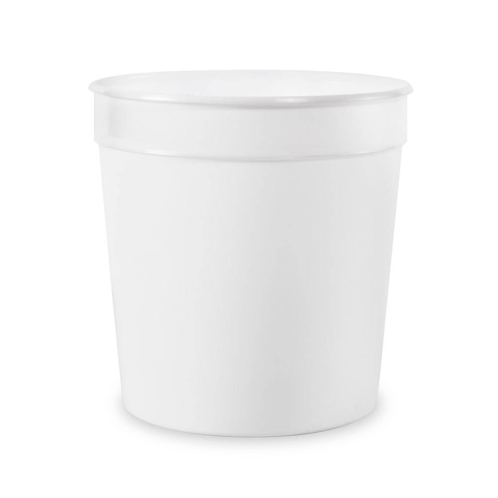 The 1/4 Gallon (32 oz.) BPA-Free Food-Grade Container (T41032), case of 250, is a plain white cylindrical container with a slightly flared top rim, shown against a white background.